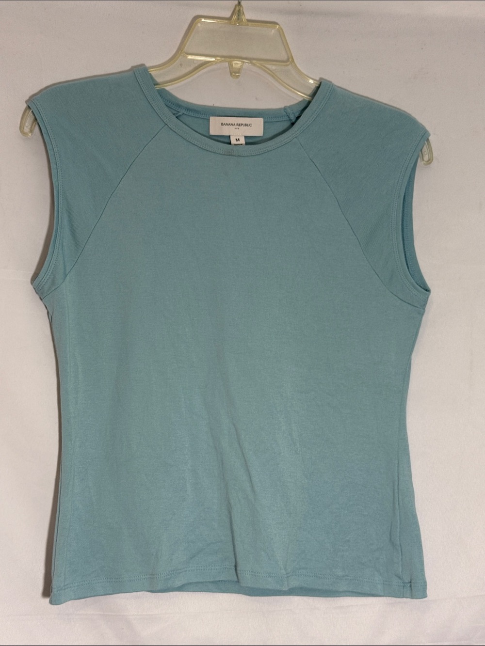 Banana Republic Light Teal Muscle Tank Top